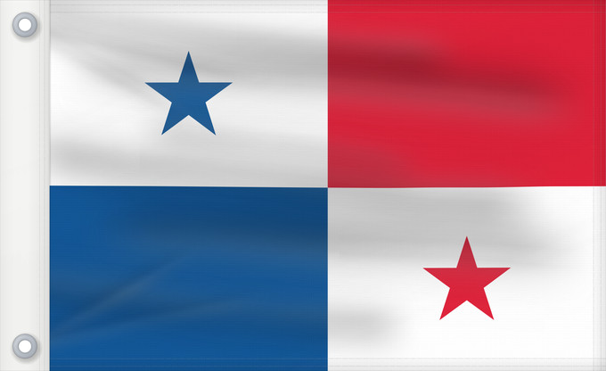 Bandera, con dos ojales metálicos y lado del asta reforzado: Panama	Panamá	Panamy	علم پَنما	Paname	Da Panamas	Panamo	Флаг Панамы