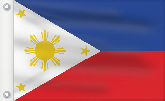 Drapeau, avec deux œillets métalliques et guindant renforcé : Philippines	The national flag of the Philippines	Filipinas	Philippinen	Filippine	Filipijnen	علم فلبين	An nasyunal na bandera kan Filipinas	ফিলিপাইনের জাতীয় পতাকা	Ang nasodnong bandera sa Pilipinas	La nacia flago de la Filipinoj	Wagayway ti Filipinas	フィリピ
