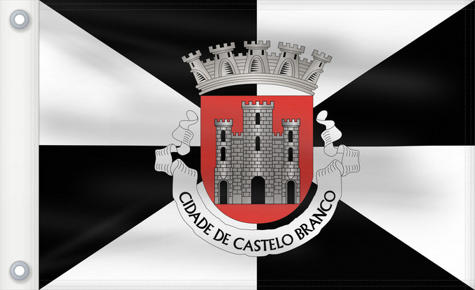 Flag, with two metal eyelets and reinforced hoist: Castelo Branco
