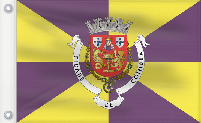 Drapeau, avec deux œillets métalliques et guindant renforcé : Coimbra