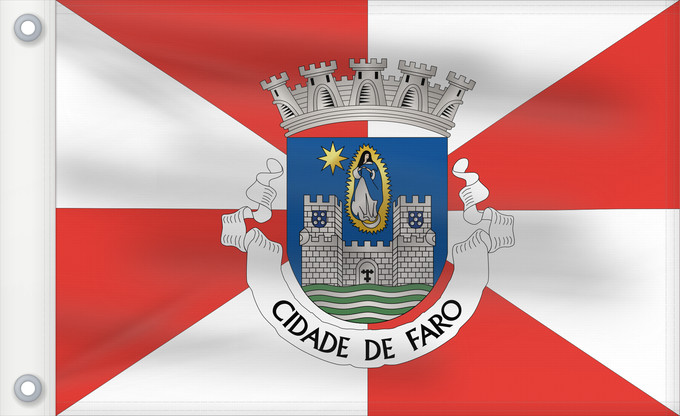 Flag, with two metal eyelets and reinforced hoist: Faro