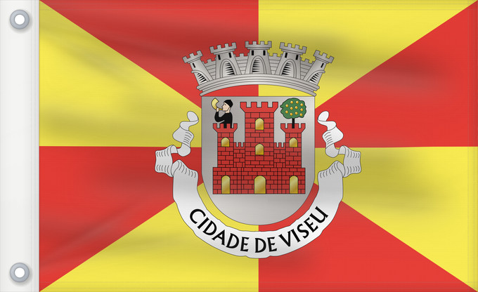 Flag, with two metal eyelets and reinforced hoist: Viseu