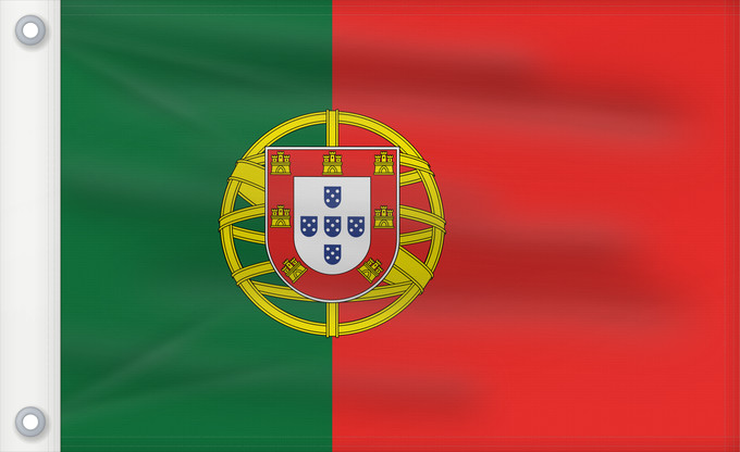 Flag, with two metal eyelets and reinforced hoist: Portugal	Portugals	Portogallo	A bandeira nacional de Portugal	Portugalii	علم البرتغال	Сцяг Партугаліі	Banniel broadel Portugal	Portugala	პორტუგალიის დროშა	Прапор Португалії