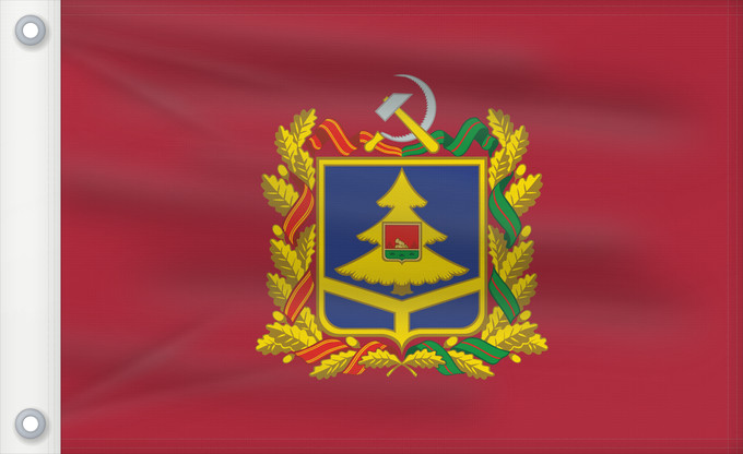 Drapeau, avec deux œillets métalliques et guindant renforcé : Bryansk Oblast Oblast de Briansk Óblast de Briansk Oblast Brjansk