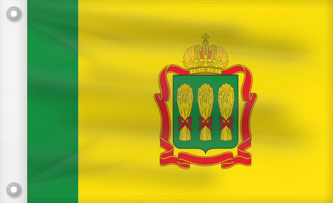 Drapeau, avec deux œillets métalliques et guindant renforcé : Penza Oblast Oblast de Penza Óblast de Penza Oblast Pensa