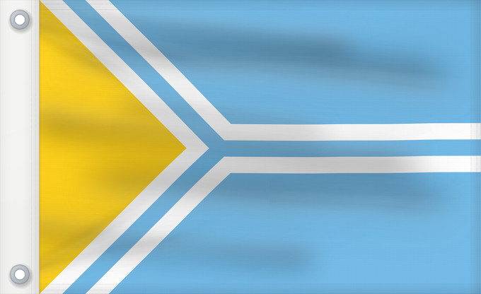 Drapeau, avec deux œillets métalliques et guindant renforcé : Tuva	Tyva Republic	 Touva ou République de Touva	Tuvá	Tyva	Парчами Тува