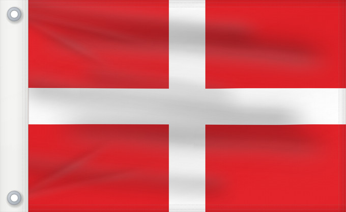 Flag, with two metal eyelets and reinforced hoist: Order of St. John  various	Order of St John	Ordre de Malte (SMOM) (OSM)	Orden de Malta	Souveräner Malteserorden	Dell Ordine di San Giovanni