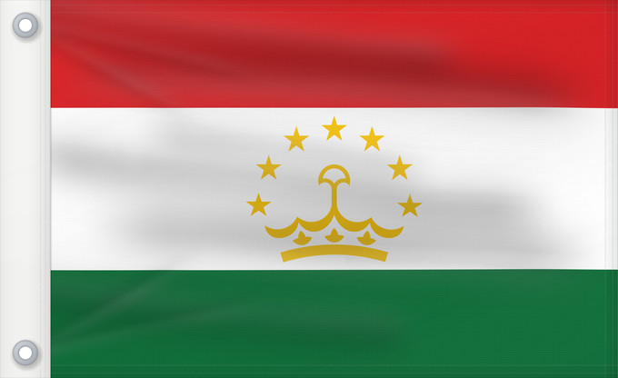 Flag, with two metal eyelets and reinforced hoist: Tajikistan	Tadjikistan	Tayikistán	Republik Tadschikistan	Tagikistan	Tadzjikistan	علم طاجيكستان	Tacikistan	Сцяг Таджыкістану	Сьцяг Таджыкістану	Tádžikistánu	Таджикистан ялавӗ	پرچم تاجیکستان	Տաջիկստան դրոշը	ტაჯიკეთის დროშა	Тәжікстан байрағы	Тажикстанын туус