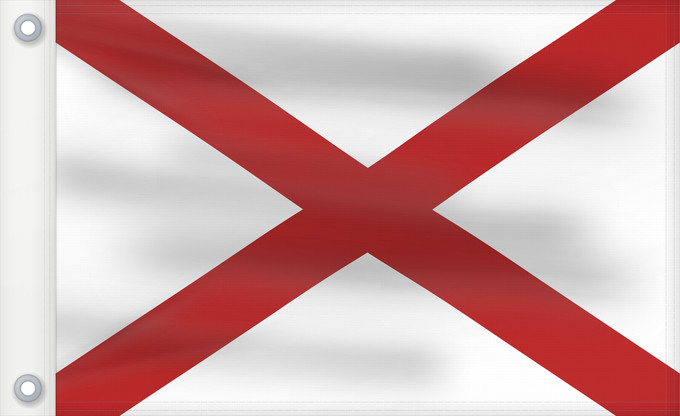 Flag, with two metal eyelets and reinforced hoist: Alabama	L Alabama	Dell Alabama	ᎠᎳᏆᎹ ᎦᏓᏘ	De l Alabama	Ka hae ‘Alapama	アラバマ州の旗	Alabamae	Élábéemah Hahoodzo bidah naatʼaʼí	Флаг Алабамы	Fu‘a o Alapama	Američke savezne države Alabame	الاباما کا پرچم