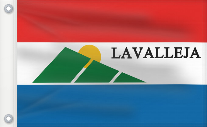 Drapeau, avec deux œillets métalliques et guindant renforcé : Lavalleja Department département de Lavalleja Departamento de Lavalleja Lavalleja