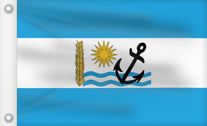 Drapeau, avec deux œillets métalliques et guindant renforcé : Rio Negro Department	Río Negro Department	Río Negro