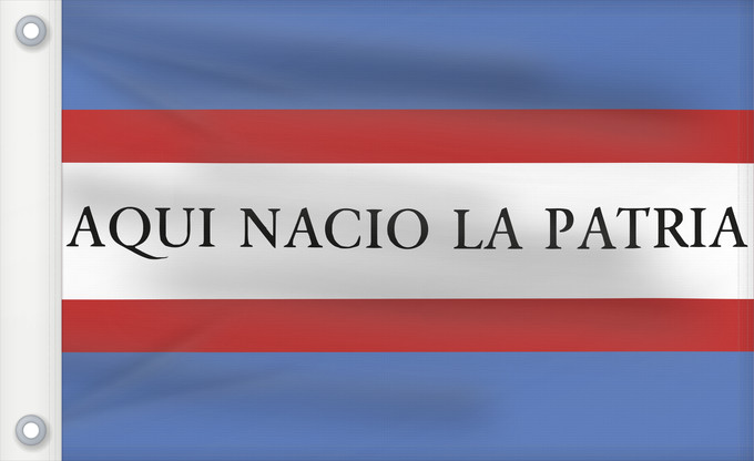 Drapeau, avec deux œillets métalliques et guindant renforcé : Soriano Department Soriano département de Soriano