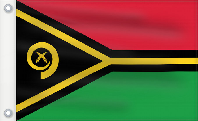 Flag, with two metal eyelets and reinforced hoist: Vanuatu