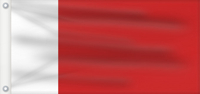 Bandera, con dos ojales metálicos y lado del asta reforzado: Dubai	Dubaï