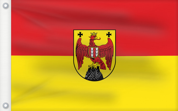 Drapeau, avec deux œillets métalliques et guindant renforcé : Burgenland