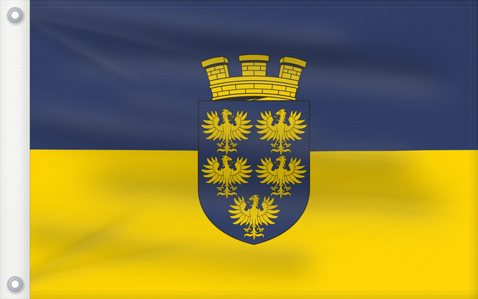 Flag, with two metal eyelets and reinforced hoist: Lower Austria	Blue-Yellow. Flag of Lower Austria &amp; Ukraine	Basse-Autriche	Baja Austria	Blau-Gelb	Bassa Austria