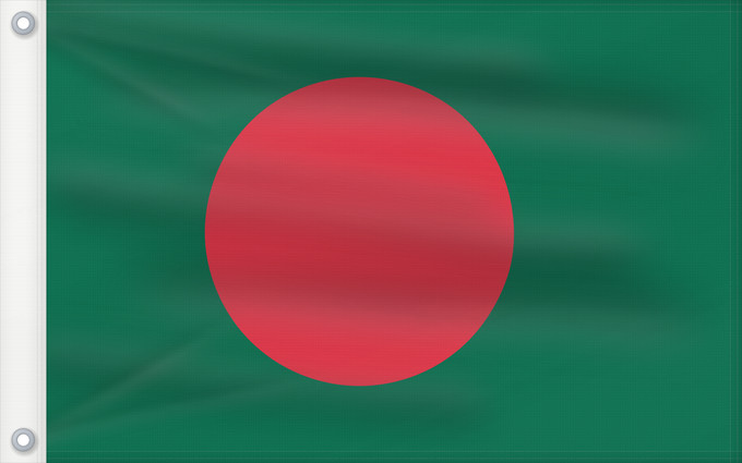 Bandera, con dos ojales metálicos y lado del asta reforzado: Bangladesh	Bangladesch	علم بنغلاديش	বাংলাদেশের জাতীয় পতাকা	Bangladeshs	Bangladeŝo	Bangladeshin	Le bengo lanci	Флаг Бангладеш	Bangladeša