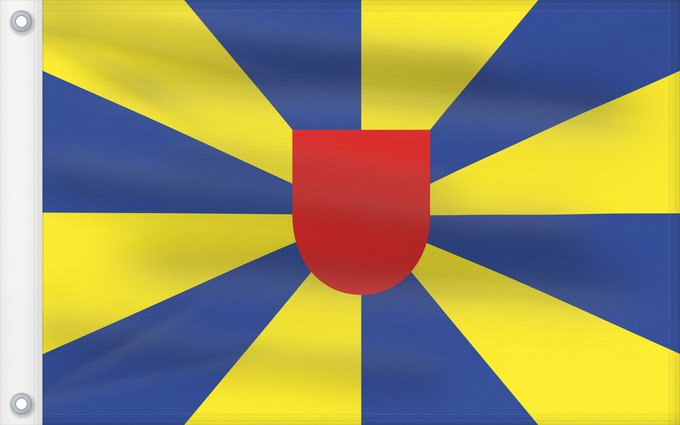 Bandera, con dos ojales metálicos y lado del asta reforzado: West Flanders	Flandre-Occidentale	 Flandes Occidental	Westflandern	Fiandre occidentali