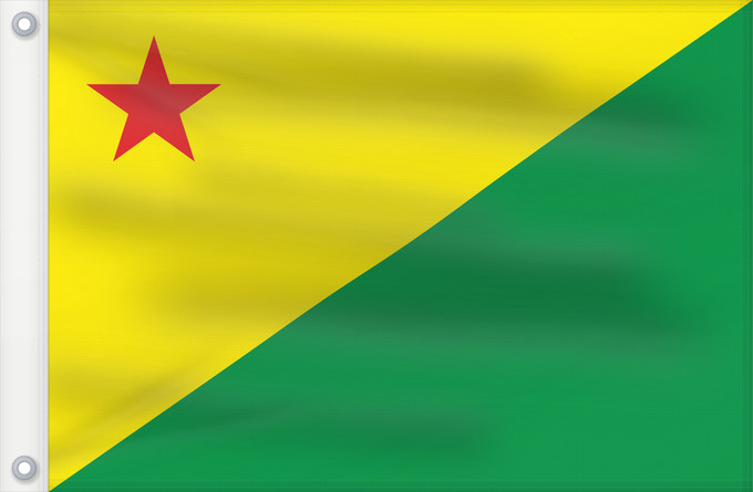 Drapeau, avec deux œillets métalliques et guindant renforcé : Acre Acre (state) Acro Acriana