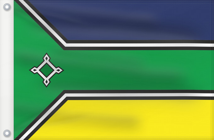 Flag, with two metal eyelets and reinforced hoist: Amapá