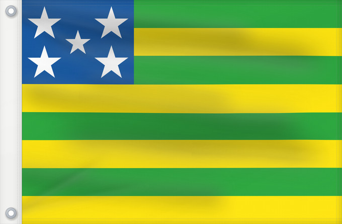 Drapeau, avec deux œillets métalliques et guindant renforcé : Goiás