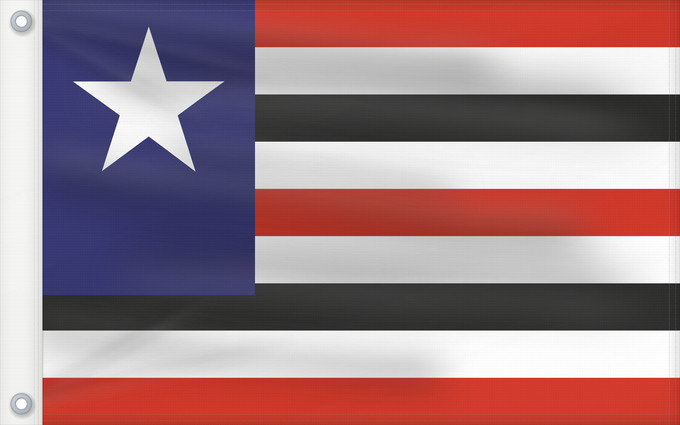 Bandera, con dos ojales metálicos y lado del asta reforzado: Maranhão