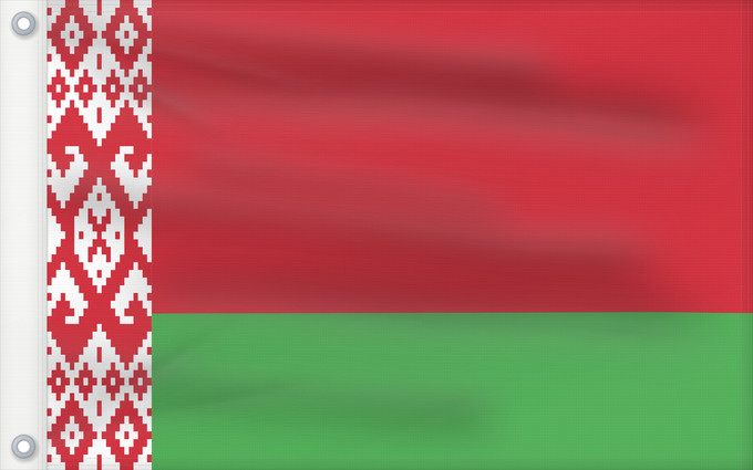 Bandera, con dos ojales metálicos y lado del asta reforzado: Belarus	Biélorussie	Bielorrusia	Belaru	Bielorussia	Wit-Rusland	Bielorrússia	Państwowa flaga Republiki Białorusi	Belorusiya Respublikasının Dövlət	Дзяржаўны Сцяг Рэспублікі Беларусь	Афіцыйны сьцяг Рэспублікі Беларусь	Бѣлꙑ́ Роуси́ Димократі́ѩ ꙁна́мѧ	Hvideru
