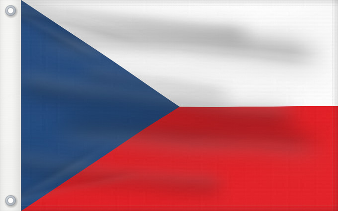 Flag, with two metal eyelets and reinforced hoist: Czech Republic Czechia (Czech Republic) République tchèque República Checa Tschechischen Republik Repubblica Ceca Tsjechië Chéquia Czech علم جمهورية التشيك Сцяг Чэхіі / Sciag Čechii Сьцяг Чэхіі / Ściag Čechii Национално знаме на Чешката република České re