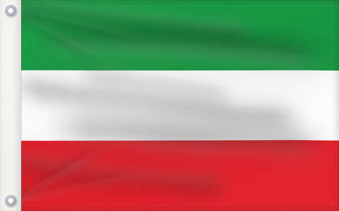 Bandera, con dos ojales metálicos y lado del asta reforzado: North Rhine-Westphalia	Civil flag of North Rhine-Westphalia	Rhénanie-du-Nord - Westphalie	Renania del Norte-Westfalia	Landesflagge Nordrhein-Westfalens	Renania Settentrionale-Vestfalia	Banniel Nordrhein-Westfalen