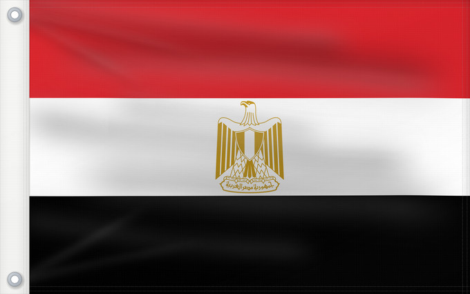 Bandera, con dos ojales metálicos y lado del asta reforzado: Egypt	L Égypte	Egipto	Ägyptens	Dell Egitto	Egypte	የግብፅ ሰንደቅዓላማ	علم مصر	Сцяг Егіпта	Banniel Egipt	Yr Aifft	Af Ægypten	Σημαία της Αιγύπτου	Egiptio	Egyptin	Asenǧaq n Maṣer	Флаг Египта	Masar	Egyptens	Mısır	Прапор Єгипту