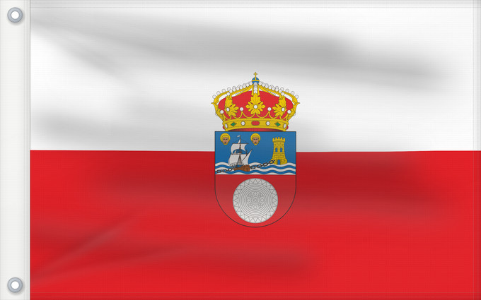 Bandera, con dos ojales metálicos y lado del asta reforzado: Cantabria	Cantabrie	Cantabria  España  La bandera propia de Cantabria es la formada por dos franjas horizontales de igual anchura	Kantabrien