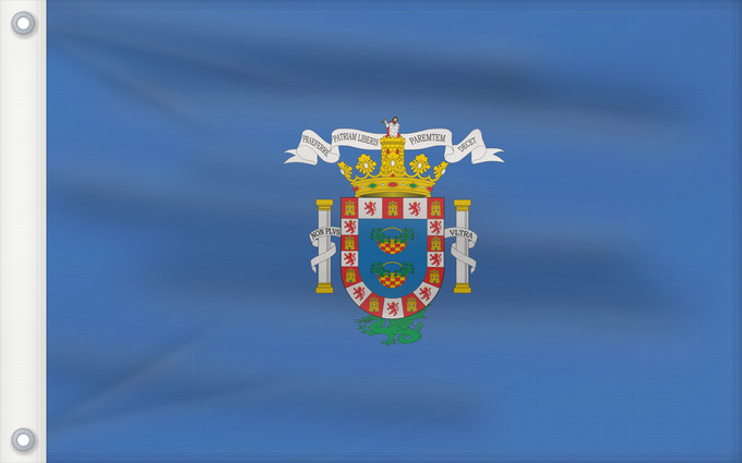 Bandera, con dos ojales metálicos y lado del asta reforzado: Melilla	Melilla 	Melilla  España