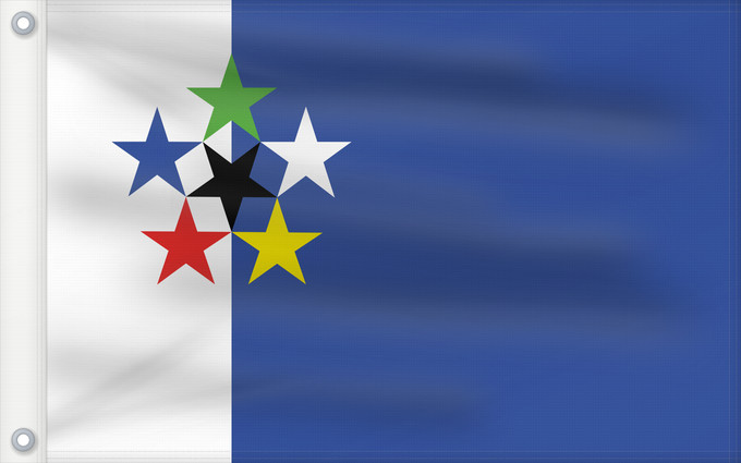 Bandera, con dos ojales metálicos y lado del asta reforzado: FOTW Flags of the World FOTW , based from http //www FOTW (Flags of the World) Die offizielle Flagge von Flags of the World