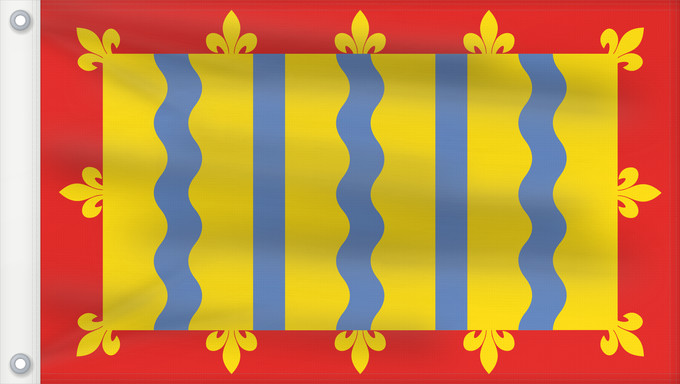 Flag, with two metal eyelets and reinforced hoist: Cambridgeshire