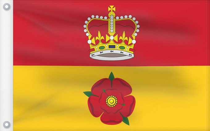 Bandera, con dos ojales metálicos y lado del asta reforzado: Hampshire	Hampshire County Council