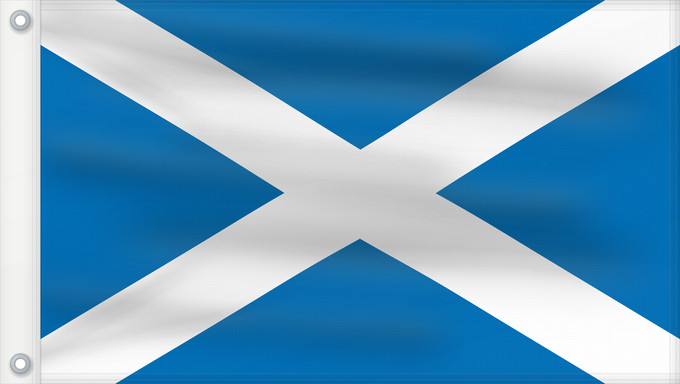 Flag, with two metal eyelets and reinforced hoist: Scotland L Écosse Escocia Schottland Scozia Schotland Escócia Szkocji Scotlandes علم اسكتلندا Знаме на Шотландия Banniel Bro-Skos Skotská vlajka Yr Alban Skotlands Σημαία της Σκωτίας Skotio Šotimaa lipp پرچم اسکاتلند Skotlannin HAlban H-Alba Brattagh ny h