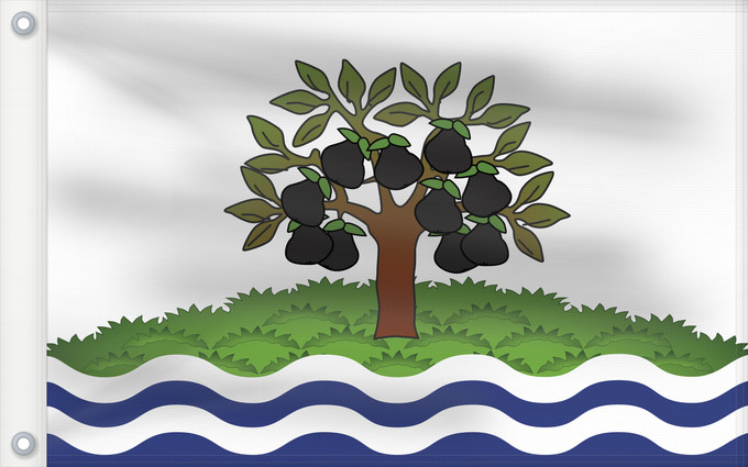Flag, with two metal eyelets and reinforced hoist: Worcestershire