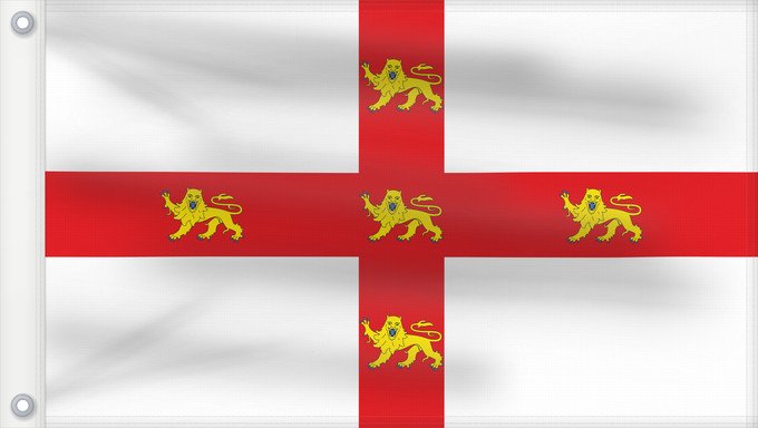 Flag, with two metal eyelets and reinforced hoist: York