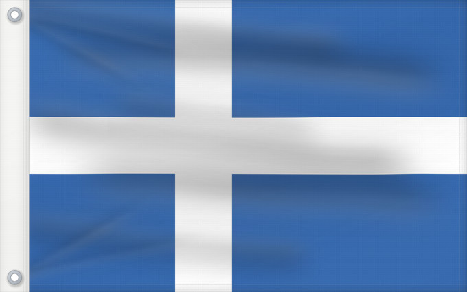 Flag, with two metal eyelets and reinforced hoist: Shetland Les Îles Shetland