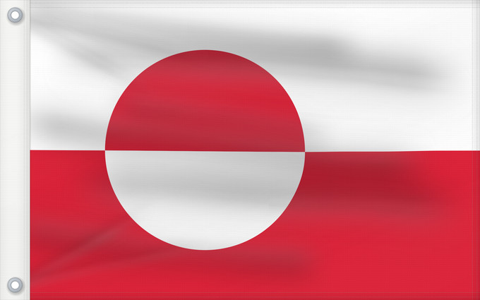 Flag, with two metal eyelets and reinforced hoist: Greenland	Groenland	Groenlandia	Grönlands	Groenlândia	Grenlandii	علم جرينلاند	Знаме на Гренландия	Grónska	Yr Ynys Las	Grønlands	Σημαία της Γροιλανδίας	Gronlando	Gröönimaa lipp	Grönlannin	Grønland	Graonlainne	Grönland	Grenlando	Grænlands	Kalaallit erfalasu