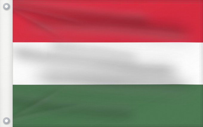 Bandera, con dos ojales metálicos y lado del asta reforzado: Hungary	Hongrie	Hungría	Ungarn	Dell Ungheria	Hongarije	Hungria	Węgier	Знаме на Унгария	Banniel Hungaria	Maďarská vlajka	Ungarns	Σημαία της Ουγγαρίας	Hungario	Ungari lipp	Unkarin	HUngáire	Mađarske	Magyarország	Hungaria	ハンガリーの国旗	Hungariae	Vengrijos	Ungārija