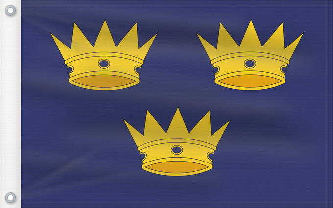 Bandera, con dos ojales metálicos y lado del asta reforzado: Munster