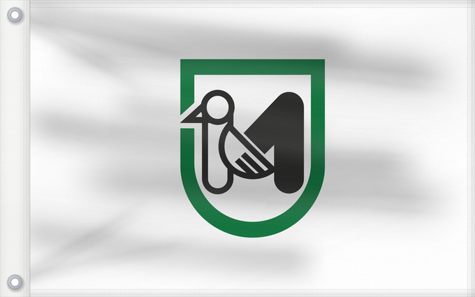Drapeau, avec deux œillets métalliques et guindant renforcé : Marche It is easy to put a border around this flag image marche Marcas Italienischen Region Marken Regione italiana Marche