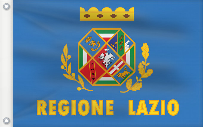 Drapeau, avec deux œillets métalliques et guindant renforcé : Lazio Latium Lacio