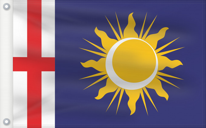 Drapeau, avec deux œillets métalliques et guindant renforcé : Milan Province Province of Milan Province de Milan Provincia de Milano Provinz Mailand Provincia di Milano