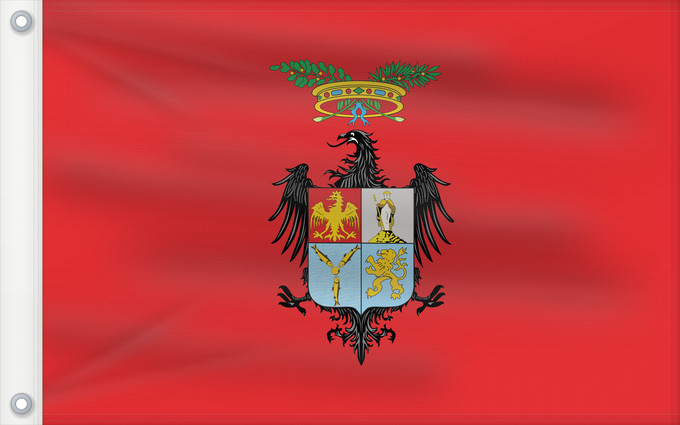Bandera, con dos ojales metálicos y lado del asta reforzado: Palermo Province Province of Palermo Province de Palerme Provincia de Palermo Provinz Palermo Provincia di Palermo