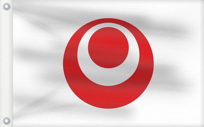 Bandera, con dos ojales metálicos y lado del asta reforzado: Okinawa Prefecture préfecture d'Okinawa prefectura de Okinawa Präfektur Okinawa Prefettura di Okinawa Okinawa Prefecture, Japan