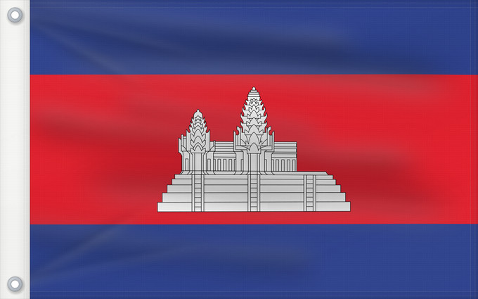 Bandera, con dos ojales metálicos y lado del asta reforzado: Cambodia	Cambodge	Camboya	Kambodscha	Cambogia	Cambodja	علم كمبوديا	কম্বোডিয়ার পতাকা	Kamboĝo	​柬埔寨國旗/Kán-pu-chhài koet-khì	ទង់ជាតិកម្ពុជា	ທຸງຊາດກຳປູເຈຍ	​柬埔寨之國旗	Камбоджа	Kambodže	Kambodjas	ธงชาติกัมพูชา	Quốc kỳ Campuchia	柬埔寨國旗	​柬埔寨国旗	​柬埔寨國旗	​Kampuchea ê kî-