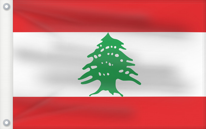 Flag, with two metal eyelets and reinforced hoist: Lebanon Liban Líbano Libanon Libano Ar Сцяг Лівана Chorhoj Libanona Լիբանանի դրոշ Libani Флаг Ливана Lübnan