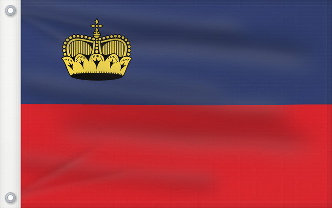 Drapeau, avec deux œillets métalliques et guindant renforcé : Liechtenstein	Сцяг Ліхтэнштэйна	Liĥtenŝtejno	Liechtensteingo bandera	Ala Liechtensteinê	Dal Liechtenstein	Флаг Лихтенштейна	Lihtenštajna	Прапор Ліхтенштейну